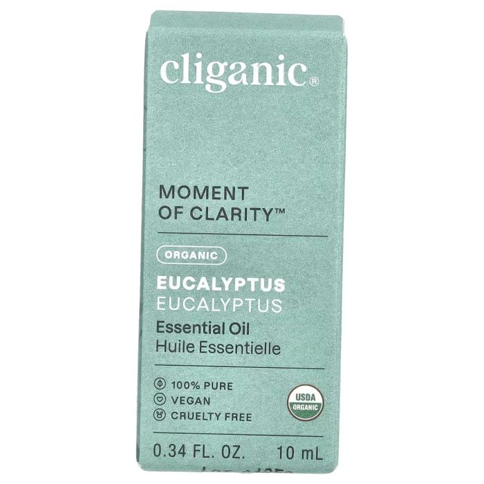 CLIGANIC: Organic Eucalyptus Essential Oil, 0.34 fo