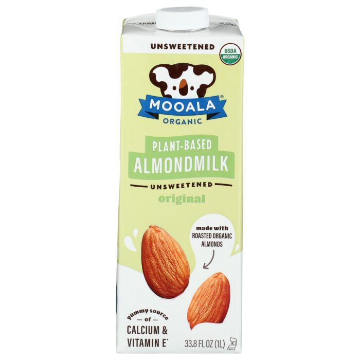 MOOALA: Unsweetened Original Almond Milk, 33.8 fo