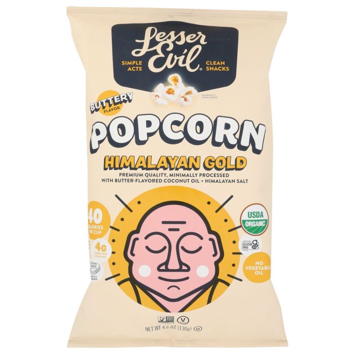 LESSER EVIL: Buddha Bowl Himalayan Gold Buttery, 4.6 oz
