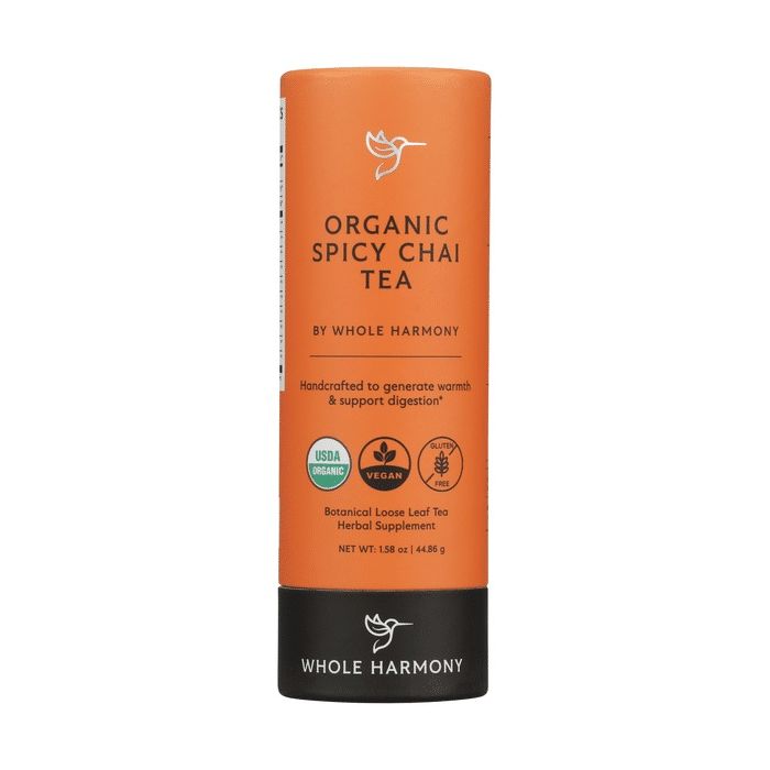 WHOLE HARMONY: Organic Spicy Chai Tea, 1.58 oz