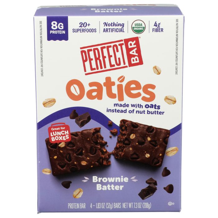 PERFECT FOODS: Brownie Batter Oaties 4 Bars, 7.33 oz