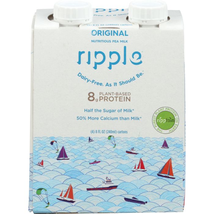 RIPPLE: Milk Aseptic Original 4-8 fl oz, 32 fl oz