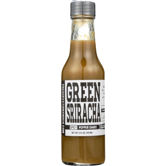 PRESERVATION & CO: Sauce Hot Green Sriracha, 5 fo