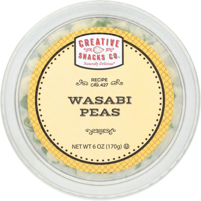 CREATIVE SNACK: Wasabi Peas Cup, 6 oz