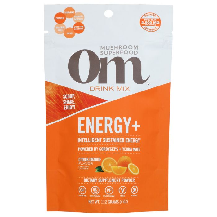 OM MUSHROOMS: Energy+ Citrus, 4 oz