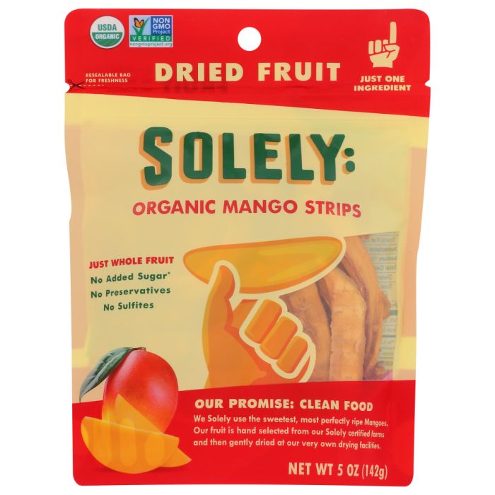 SOLELY: Fruit Dried Mango Org, 5 OZ