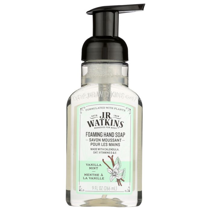 JR WATKINS: Vanilla Mint Foaming Hand Soap, 9 fo