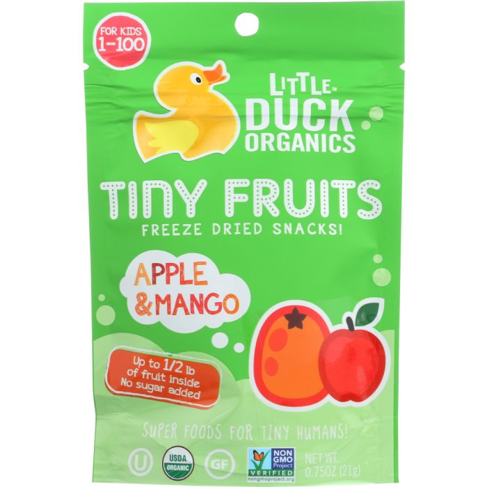 LITTLE DUCK ORGANICS: Tiny Fruits Apple and Mango Organic, .75 oz