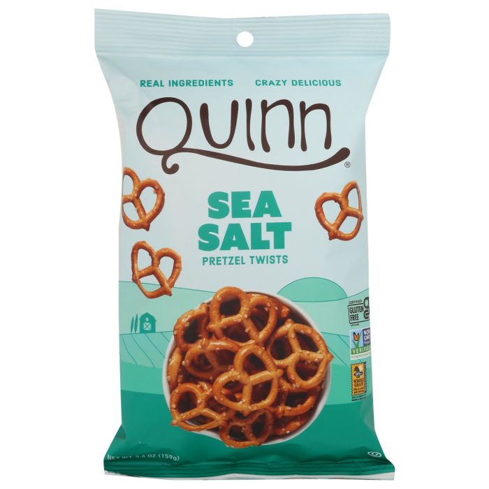 QUINN: Whole Grain Gluten Free Sea Salt Twists, 5.6 oz