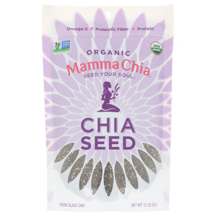 MAMMACHIA: Seed Chia Black Organic, 12 oz
