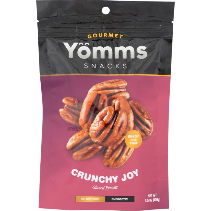YOMMS: Pecan Nuts Snack Crunchy Joy, 3.5 oz