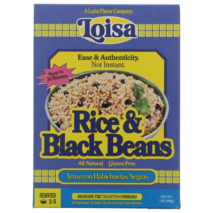 LOISA: Rice and Black Beans, 7 oz