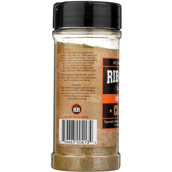 RIB BACK: Chicken Spice Rub Seasoning, 5.5 Oz
