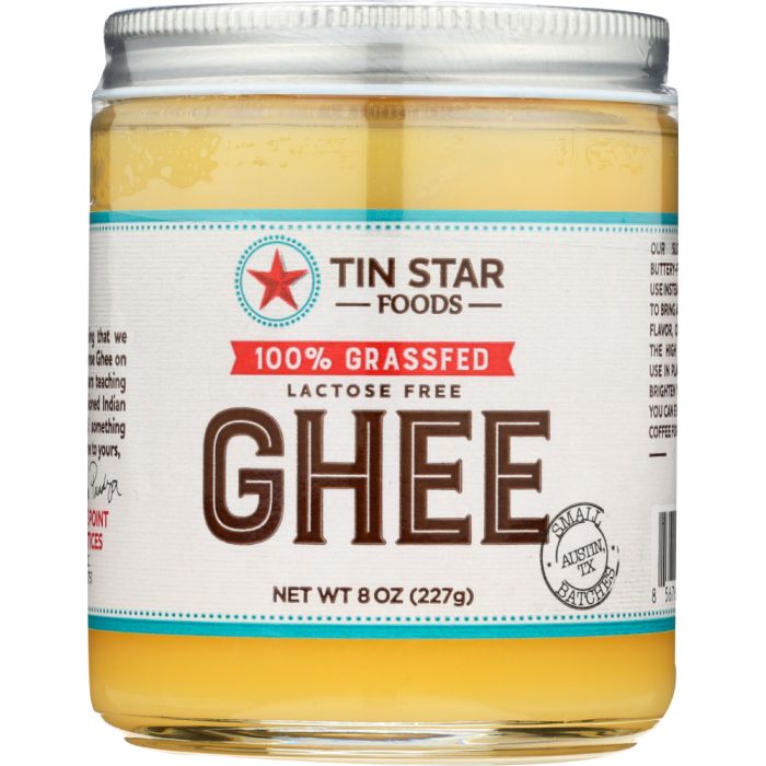 TIN STAR FOODS: Ghee Grassfed, 8 oz