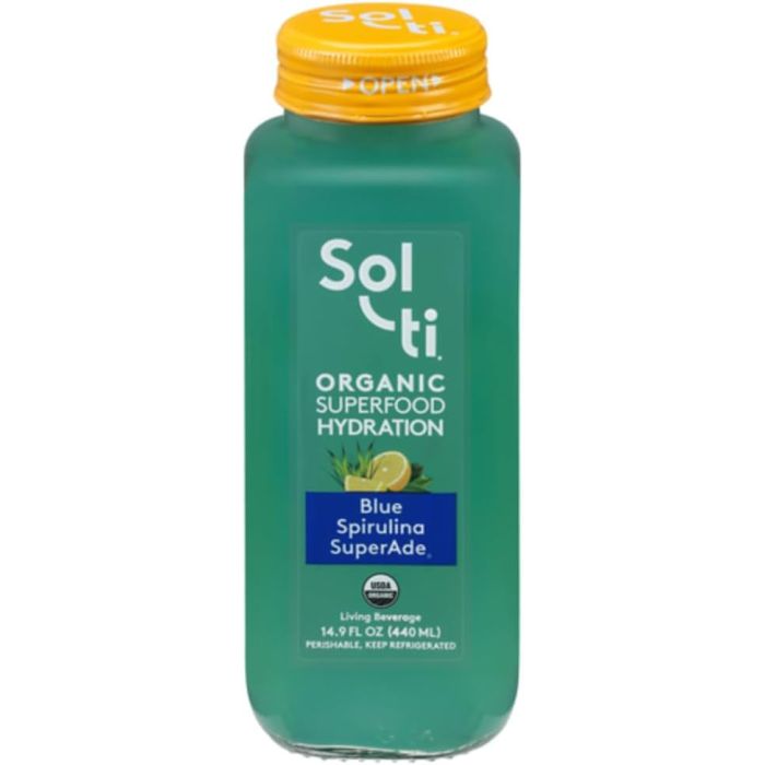 SOL-TI: Blue Spirulina SuperAde Hydration Drink, 12.5 fo