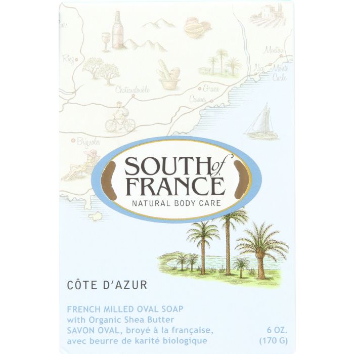 SOUTH OF FRANCE: Soap Bar Cote D Azur, 6 oz