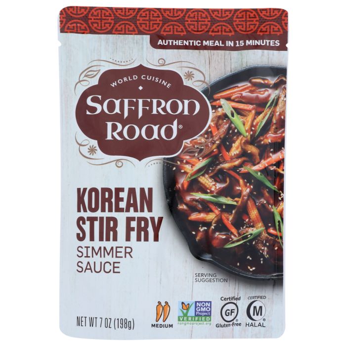SAFFRON ROAD: Korean Stir Fry Simmer Sauces, 7 oz