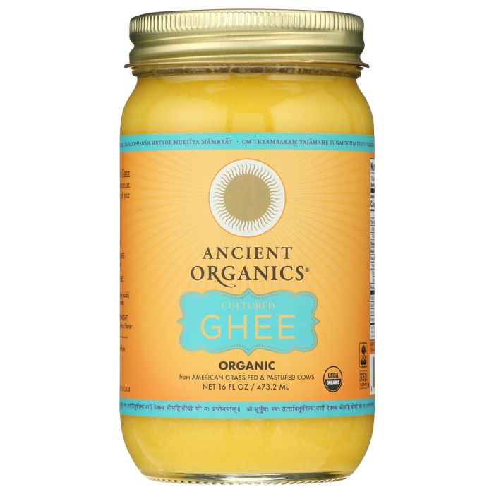 ANCIENT ORGANICS: Organic Cultured Ghee Butter, 16 oz