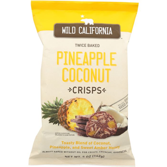 WILD CALIFORNIA: Pineapple Coconut Crisps, 5 oz