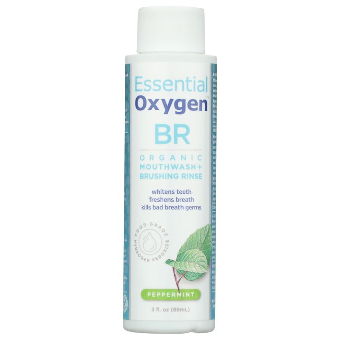 ESSENTIALOXYGEN: Organic Peppermint Brushing Rinse, 3 fo