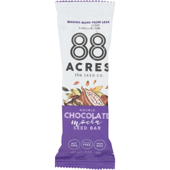 88 ACRES: Double Chocolate Mocha Seed Bar, 1.6 oz
