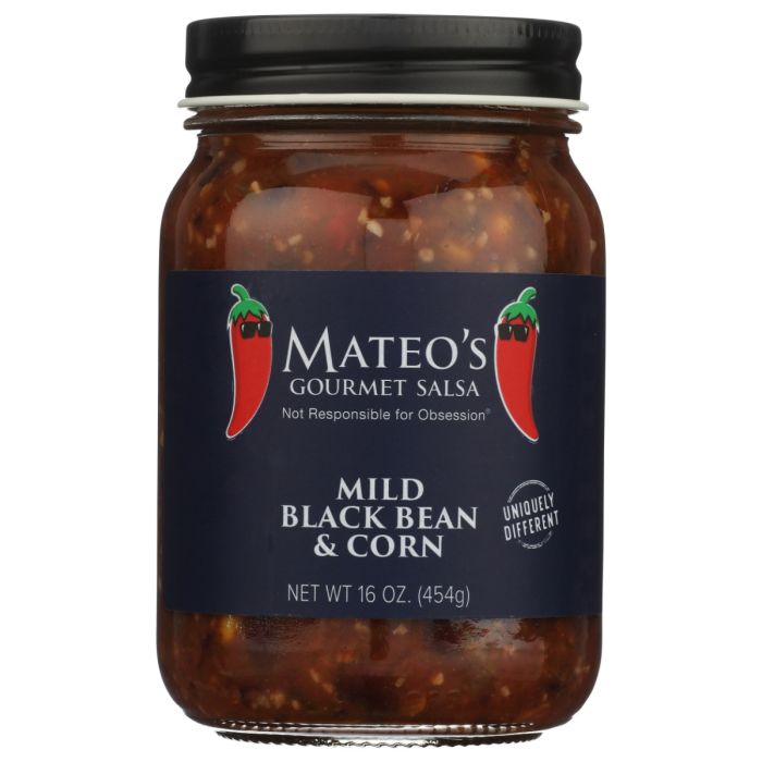 MATEO'S GOURMET: Black Bean and Corn Salsa, 16 oz