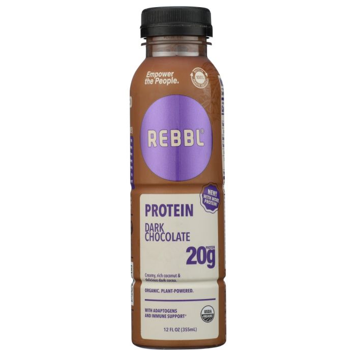 REBBL INC: Drink Protein Dark Chocolate, 12 fl oz