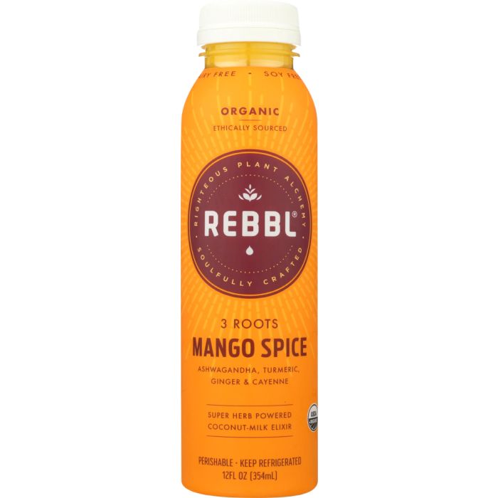 REBBL INC: Elixir Three Root Mango Spice, 12 oz