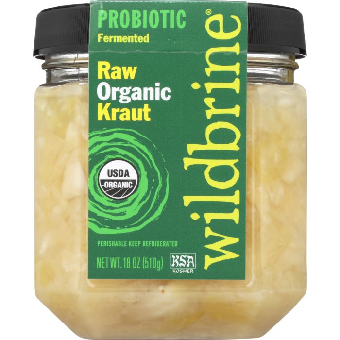 WILDBRINE: Raw Organic Green Kraut, 18 oz