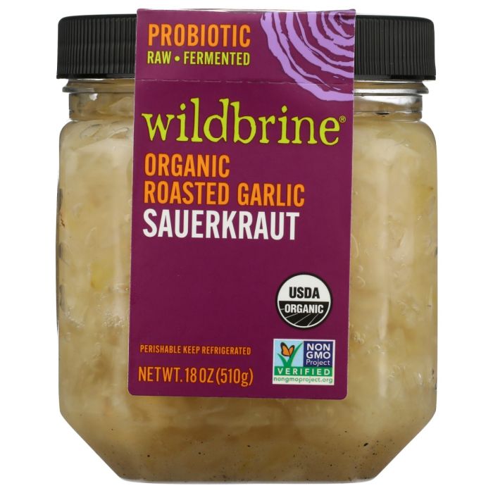 WILDBRINE: Organic Roasted Garlic Kraut, 18 oz