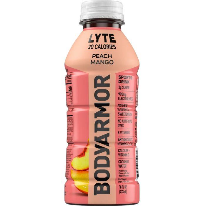 BODY ARMOR: Lyte Peach Mango Sports Drink, 16 fo