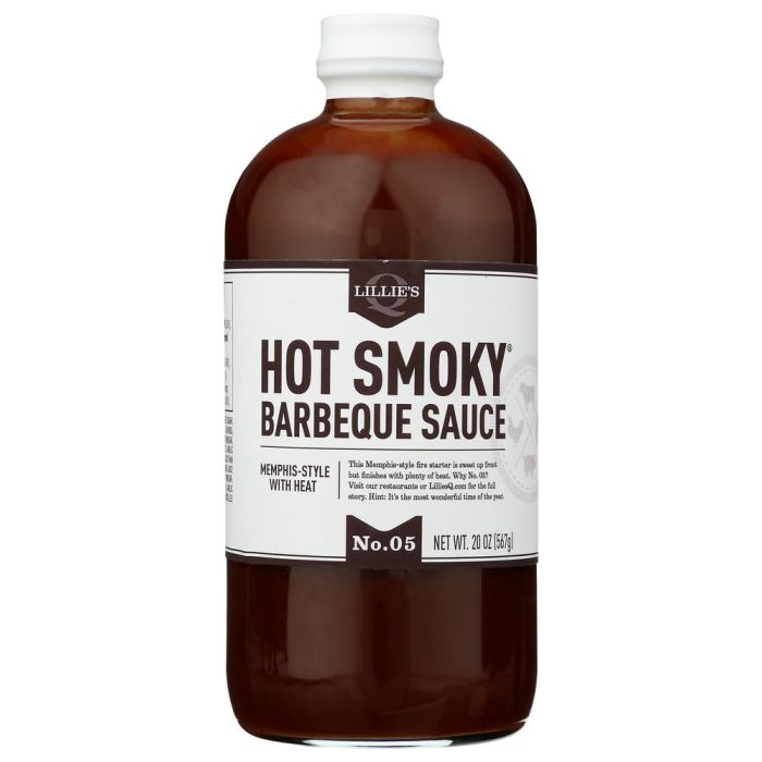 LILLIES Q: Hot Smoky Barbeque Sauce, 21 oz