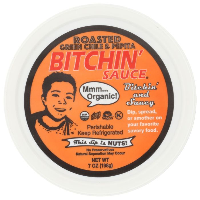 THIS DIP IS NUTS: Organic Roasted Green Chile & Pepita Dip, 7 oz