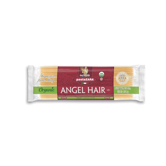 PASTA ZARA: Angel Hair Organic, 16 oz