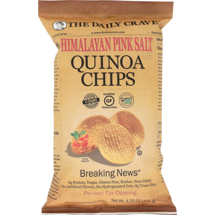 THE DAILY CRAVE: Himalayan Pink Salt Quinoa Chips, 4.25 oz