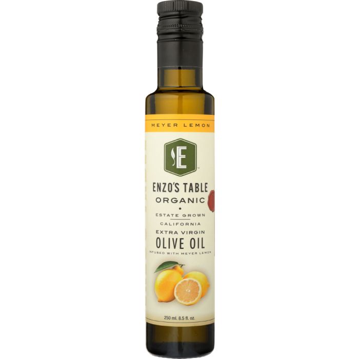 ENZO OLIVE OIL CO: Meyer Lemon Infused Organic Extra Virgin Olive Oil, 250 ml