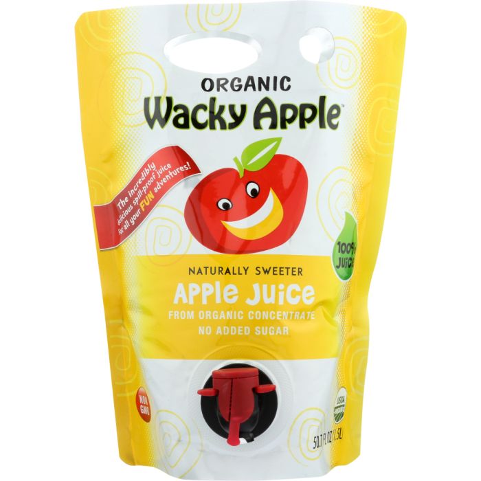 WACKY APPLE: Juice Apple Pouch Organic, 1.5 lt