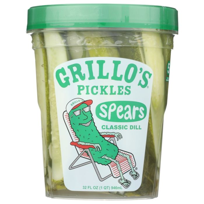 GRILLOS PICKLES: Classic Dill Pickle Spears, 32 fo