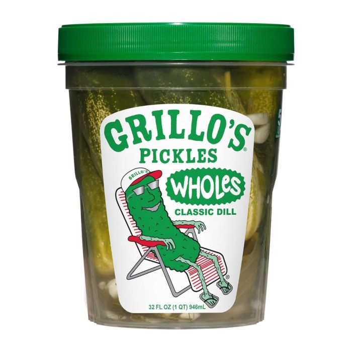 GRILLO'S PICKLES: Whole Dills, 32 oz