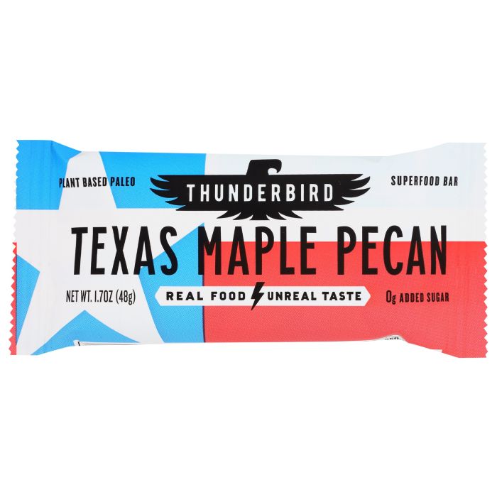 THUNDERBIRD ENERGETICA: Texas Maple Pecan Bar, 1.7 oz