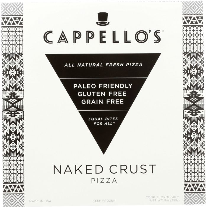 CAPPELLOS: Grain Free Naked Crust Pizza, 9 oz