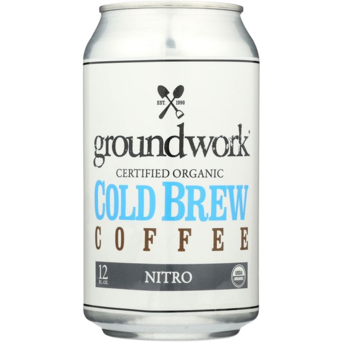 GROUNDWORK COFFEE NITRO: Coffee Nitro Cold Brew Organic, 12 oz