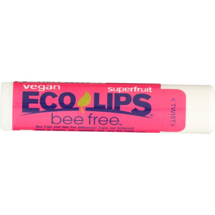 ECO LIPS: Bee Free Vegan Superfruit Lip Balm, .15 oz
