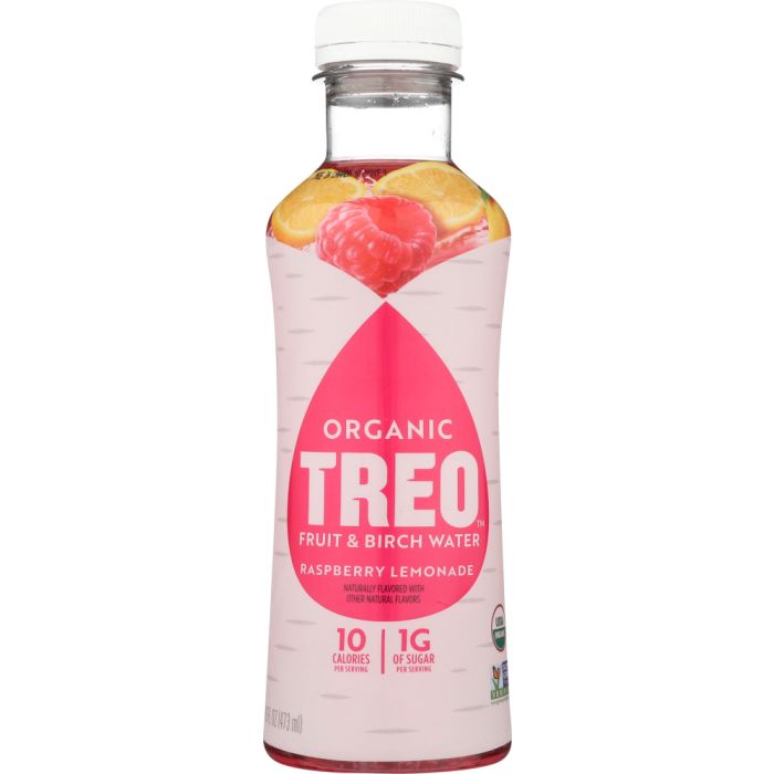 TREO: Raspberry Lemonade Fruit & Birch Water, 16 oz