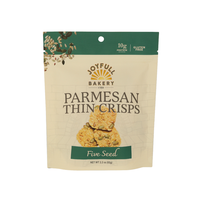 JOYFULL BAKERY: Five Seed Parmesan Thin Crisps, 2.2 oz