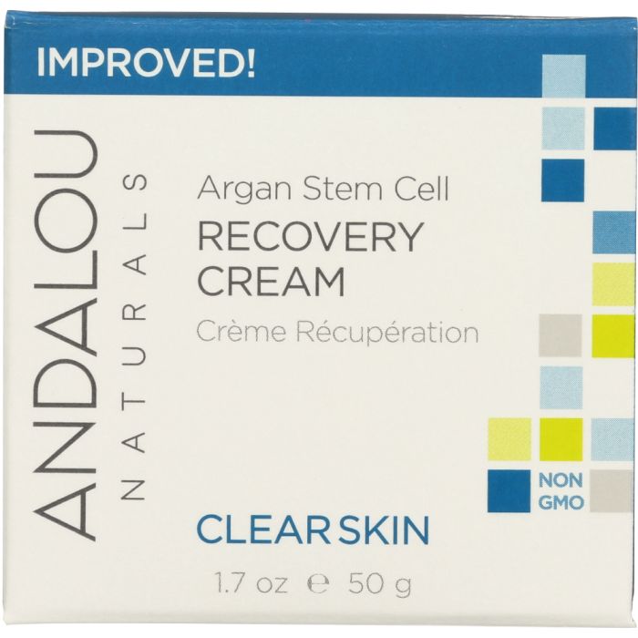 ANDALOU NATURALS: Clarifying Clear Overnight Recovery Cream, Non GMO, Paraben Free, 1.7 Oz