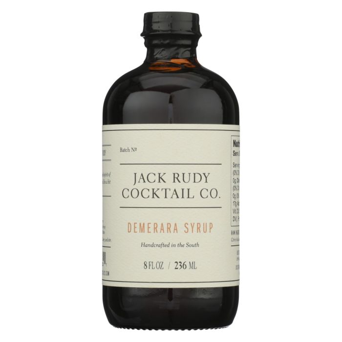 JACK RUDY COCKTAIL COMPANY: Demerara Syrup, 8 fo