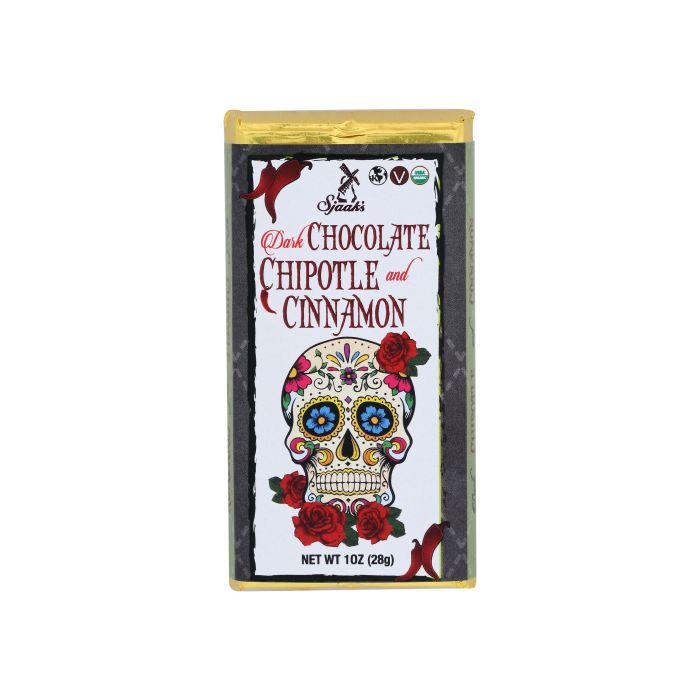 SJAAKS ORGANIC CHOCOLATES: Chocolate Chipotle Cinn, 1 OZ