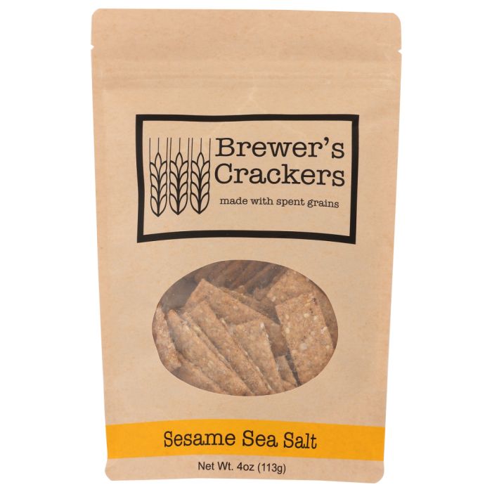 BREWERS CRACKERS: Crackers Sesame Sea Salt, 4 oz