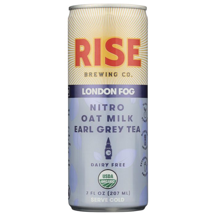 RISE BREWING CO: London Fog Earl Grey Tea Oat Milk Latte, 7 fo